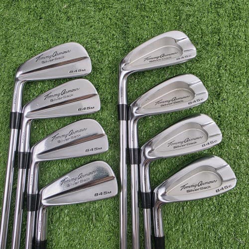 Rare LH Tommy Armour SilverBack Forged 845M/C Combo Iron Set Dynalite Gold R300