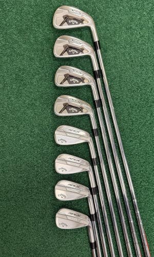 Callaway Apex 21' Combo Iron Set 4-PW+AW MRH Stiff Flex Modus 3 Steel Shafts