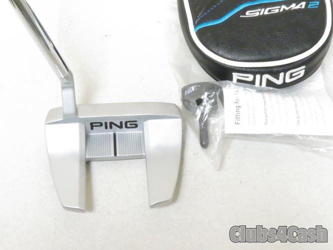 PING Sigma 2 Tyne 4 Putter Black Dot Adjustable 32-36" +Cover & Tool  .. MINT