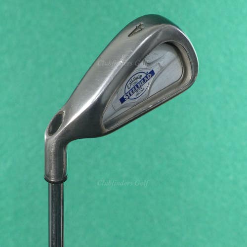 LH Callaway Steelhead X-14 Single 4 Iron Factory Constant Weight Steel Uniflex
