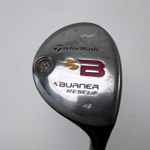 TaylorMade Burner Rescue 2008 4 Hybrid 22* REAX 60g Regular Graphite Mens RH