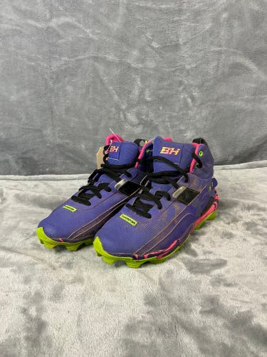 Purple Kid's 4.5Y (Big Kids / Youth) Youth Under Armour Bryce harper High Top Footwear Molded Cleats