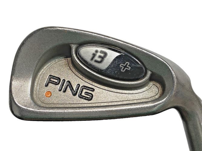 Ping i3 Plus 6 Iron Orange Dot 2* Flat RH Cushin Stiff Steel 37.5 Nice Wrap Grip