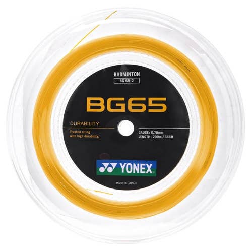 YONEX BG 65 Badminton String Reel - ( 200M-660ft)l- Orange