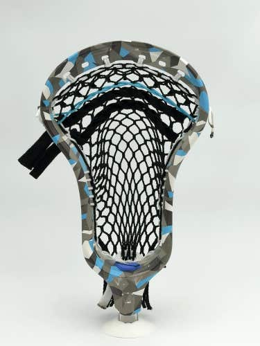 Nosch Pockets × 5LAX RC1 INK Glacier — StringKing 4X Black Pocket, Strung (OO-0069)