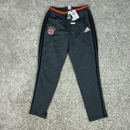 Bayern Munich Pants Mens Medium Gray Adidas Climacool Soccer Training Sweat
