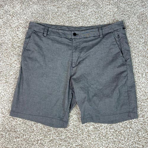 Lululemon Shorts Men 38 Gray Chino Commission Pockets Casual Golf Travel Comfort