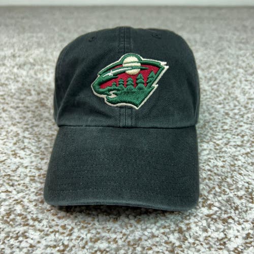 Minnesota Wild Hat Mens One Size Black 47 Brand NHL Hockey Adjustable Dad Cap