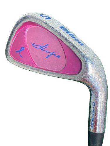 Wilson Hope Pink Ribbon Oversize 5 Iron RH Ladies Graphite 37.5" New Pink Grip