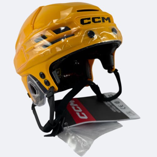 Pro Stock New Large Yellow CCM Super Tacks X Hockey Helmet
