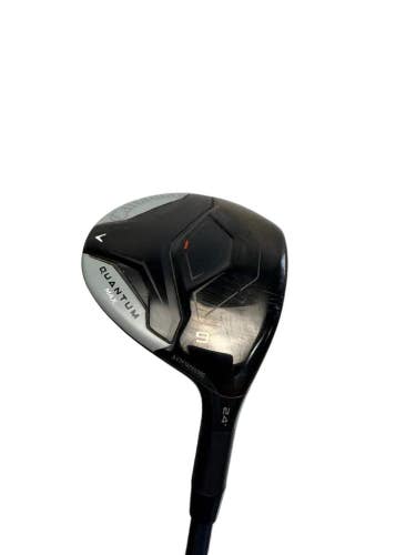 Callaway Quantum Max 9 Wood 24 RH UST Mamiya LIN-Q M40X 6F4 Stiff Used