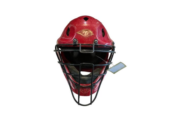Used Diamond EDGE CX Catchers Helmet w/Mask Red SM 11873-S000244987