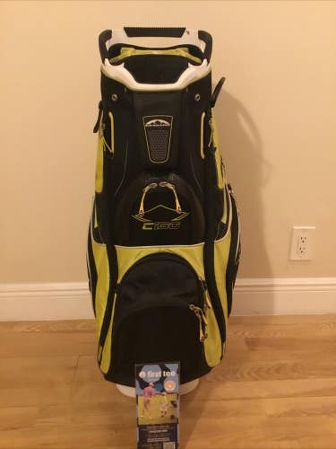 Sun Mountain C-130 Cart Bag with 14-way Dividers & Rain Cover
