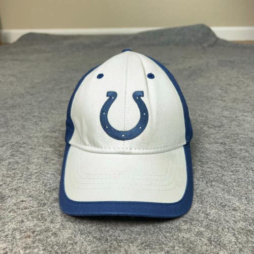 Indianapolis Colts Mens Hat Strap Back White Blue Adjustable Football NFL Cap ^