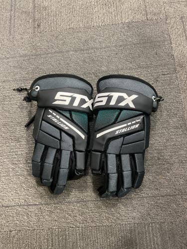 Used STX STALLION 200 Lacrosse Gloves Mens Black LG 11614-S000244353