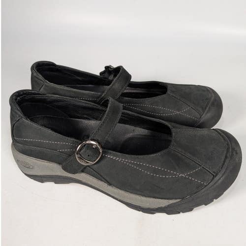 Keen Presidio Mary Jane Black Nubuck Leather Shoes 1004455 Womens 11