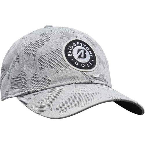 NEW Bridgestone Golf Tonal Camo Gray Adjustable Snapback Golf Hat/Cap