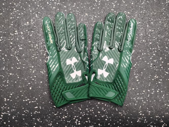 Used Under Armour SPOTLIGHT FB Gloves Green XL 11849-S000044350