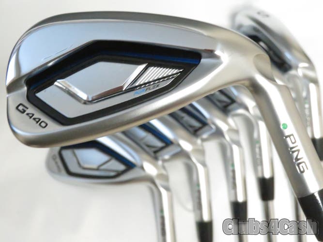 PING G440 Irons Green Dot True Temper Elevate MPH 95 Regular 5-P+U  +3/4" TALL