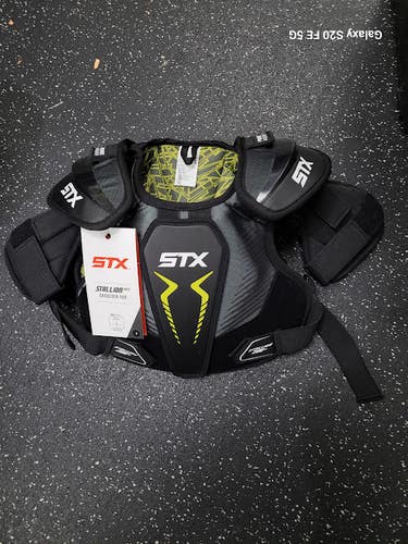 STX 200+ Lacrosse Shoulder Pads Black SM 11849-S000043703