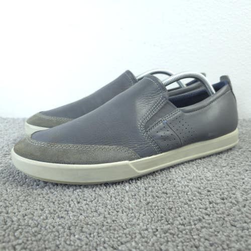 Ecco Collin 2.0 Loafer Mens Size 44 EU Slip On ShoeS Perforated Leather Gray