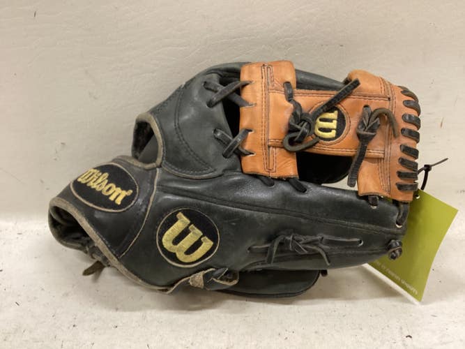 Used Wilson A2000 1787 PRO STOCK BB/SB Glove RH Throw Brown And Black 11 3/4" 11725-S000508597