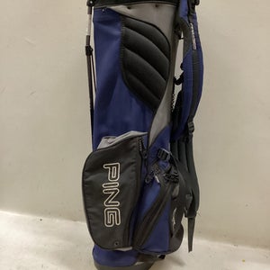 Used Ping HOOFER VANTAGE STAND BAG Mens Stand Bag Navy And White 11725-S000508586