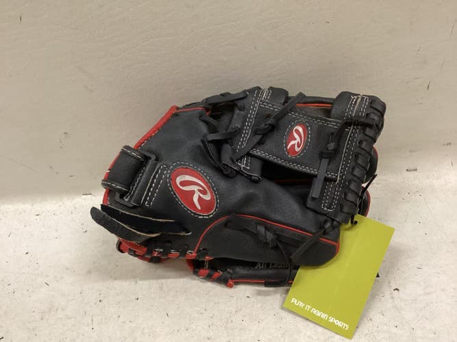 Used Rawlings MPL11FL BB/SB Glove RH Throw Black And Red 11" 11725-S000508598