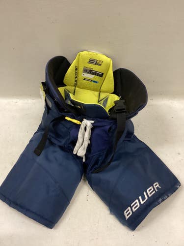 Used Bauer SUPREME 3S PRO Junior Pant Navy Blue And Yellow LG 11725-S000508614