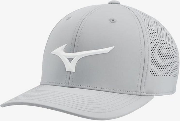NEW Mizuno Tour Vent Light Grey Adjustable Snapback Golf Hat/Cap