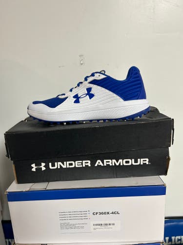 Blue Men's Size M 12.0 (W 13.0) Adult Under Armour Yard Turf Low Top Turf Cleats (New)