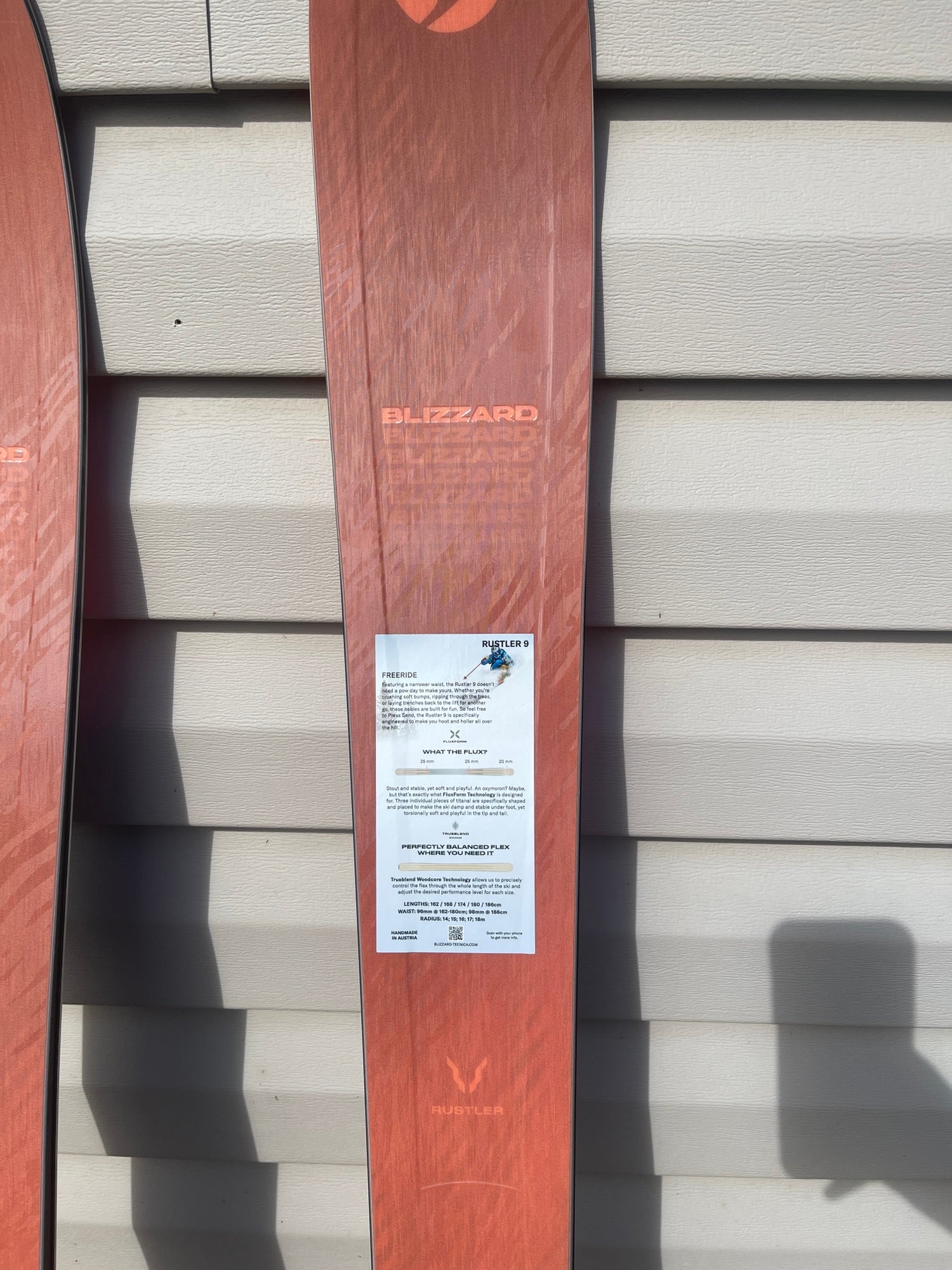 Men's 2024 All Mountain 180cm Blizzard Rustler 9 Skis with Salomon