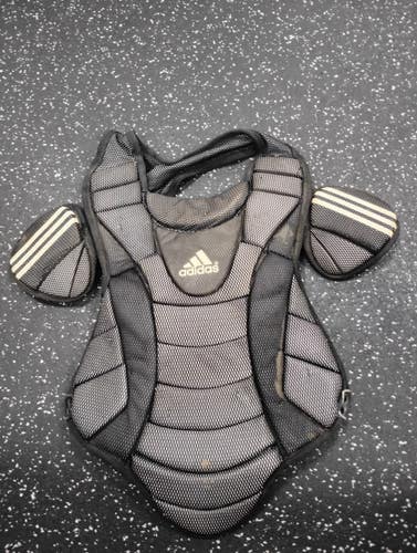 Used Adidas GRAY CHEST Catchers Chest Protector Black Youth 11849-S000044492