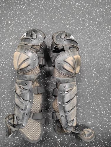 Used Adidas SHIN GUARDS Catchers Leg Guards Black Youth 11849-S000044491