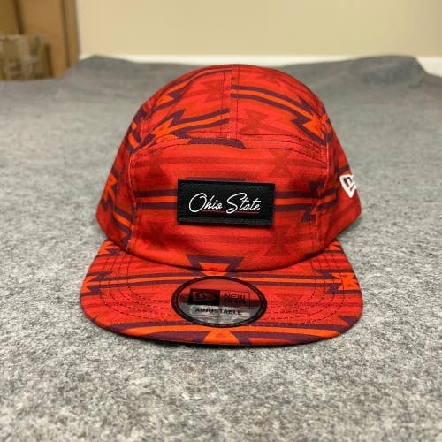 Ohio State Buckeyes Men Hat Adjustable Orange 5 Panel Cap College New Era NEW