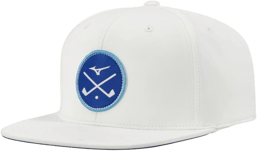 NEW Mizuno Crossed Clubs White Adjustable Snapback Golf Hat/Cap