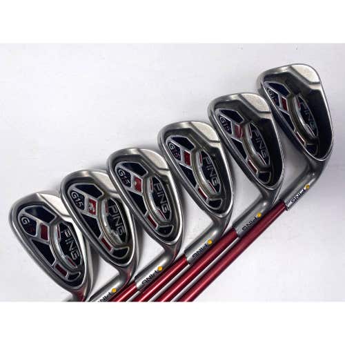 Ping G15 Iron Set 6-PW+SW Yellow Dot 1.5* Up TFC149 Soft Regular Senior RH