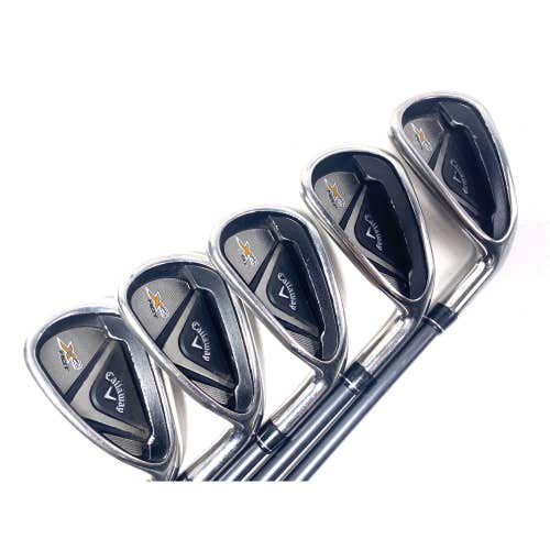Callaway X2 Hot Iron Set 5-PW 55g Senior Graphite Mens RH