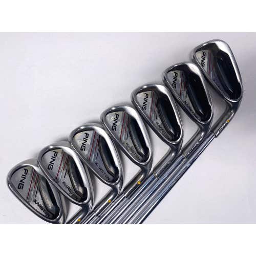 Ping Karsten 2014 Iron Set 5-PW+SW Yellow Dot 1.5* Up AWT 2.0 Regular RH