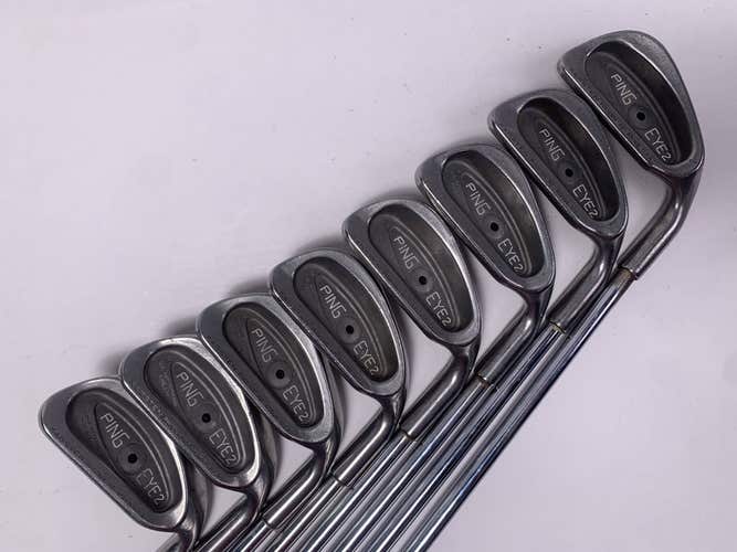 Ping Eye 2 Iron Set 3-PW Black Dot Apollo Stiff Steel Mens RH +1/2''