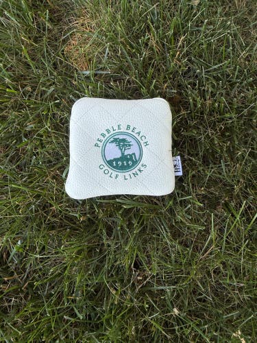New Pebble Beach Golf Links Leather Mallet Putter Head Cover