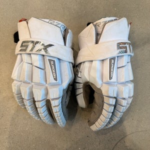 Large STX Surgeon RZR2 Lacrosse Gloves (Used)