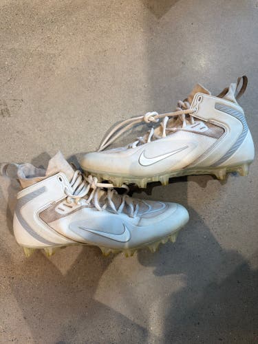 Men's Size M 11.0 (W 12.0) Adult Nike Alpha Huarache 8 Elite Footwear Molded Cleats (Used)