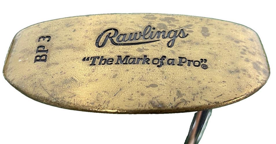Rawlings BP3 Brass Mallet Putter "The Mark Of A Pro" RH Steel 35.5" New Mid Grip