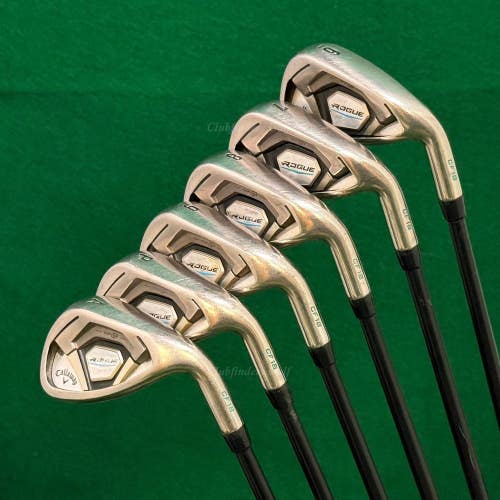Callaway Rogue CF18 (Green) 6-AW Iron Set Recoil Black ES 780 F4 Graphite Stiff