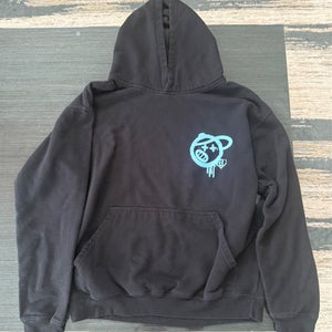 Baseball Lifestyle 101 Boys YXL Black/Blue Pullover Hoodie w Pockets Sweatshirt (Used)