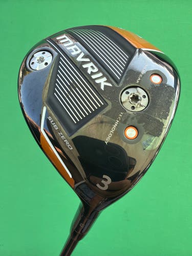 Men's Callaway Mavrik Sub Zero Fairway Wood Right Handed 3 Wood (Used)