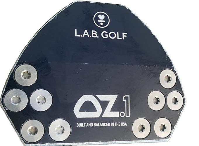 L.A.B. Golf OZ.1 Mallet Putter Black Matte Steel 33" RH 2* Press Pistol Grip HC
