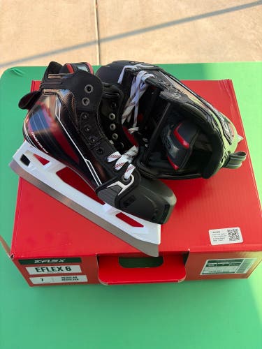 Senior CCM Extreme Flex 6 Hockey Goalie Skates Regular Width 7 (New)