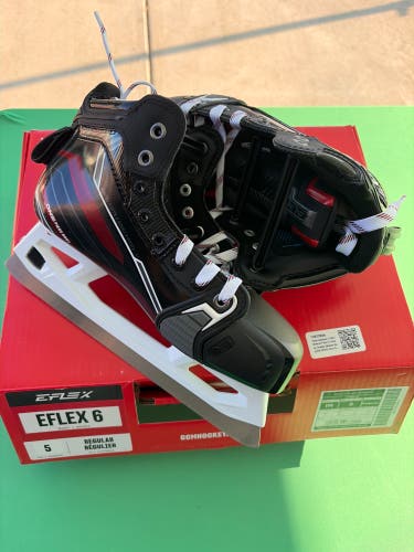 Intermediate CCM Extreme Flex 6 Hockey Goalie Skates Regular Width Size 5 (New)